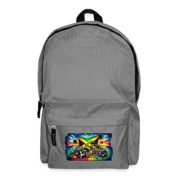 Jamaïque Caraïbes Reggae Musique - Sac à dos - gris éléphant - Devant