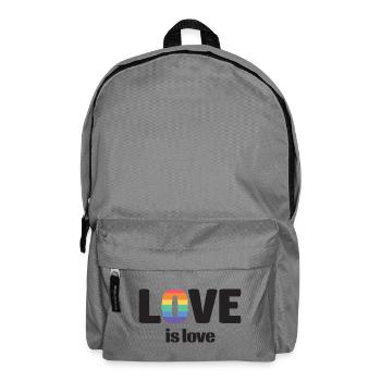 Mois de la fierté LGBT - Love is Love - Sac à dos - gris éléphant - Devant