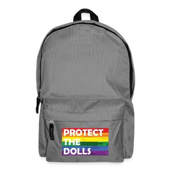 PROTÉGEZ L’ARC-EN-CIEL DES POUPÉES - Sac à dos - gris éléphant - Devant