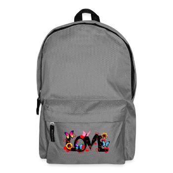 LOVE – Colorful Romantic Statement Design - Rucksack - Mittelgrau - Vorne