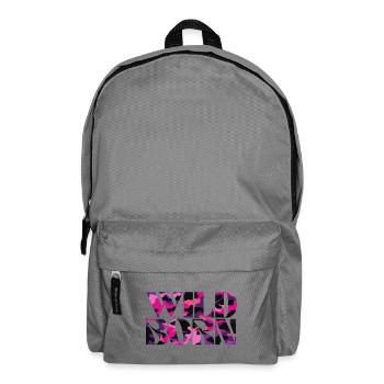 Camouflage Pink World Message Design - Rucksack - Mittelgrau - Vorne
