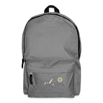 Mountain Line Art - Rucksack - Mittelgrau - Vorne