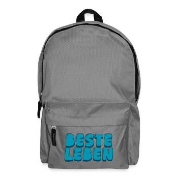 Beste Leben - Rucksack - Mittelgrau - Vorne