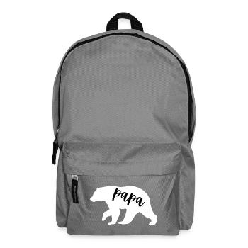 Papa Bear - Cute Family Gift for Father - Rucksack - Mittelgrau - Vorne