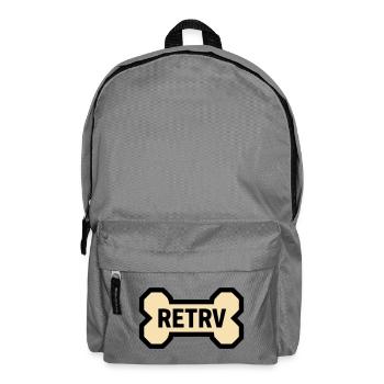 Hundeknochen Retriever Golden Labrador Hund - Rucksack - Mittelgrau - Vorne