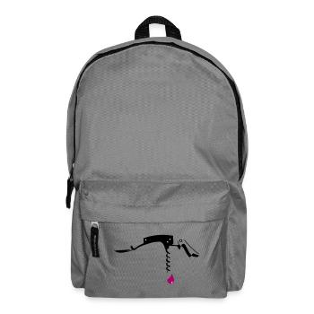 Couteau de serveur avec des gouttes - Sac à dos - gris éléphant - Devant