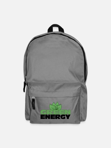 Green Energy - Nachhaltige Zukunft - Rucksack - Mittelgrau