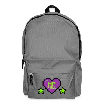 HP Full Pixel Heart Logo - Backpack - elephant grey - Front