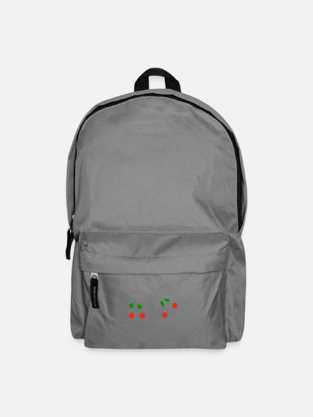 kirschen - Rucksack - Mittelgrau