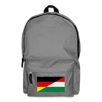 Germany and Hungary Vintage Flag - Backpack - elephant grey - Front
