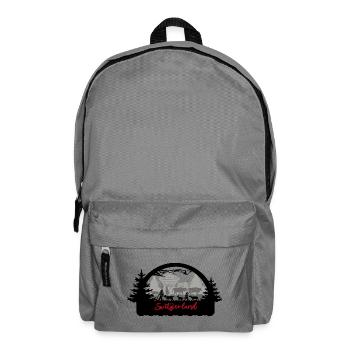 Switzerland Scherenschnitt - Rucksack - Mittelgrau - Vorne