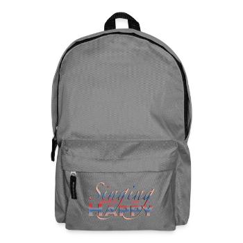 Singen spruch singer - Backpack - elephant grey - Front