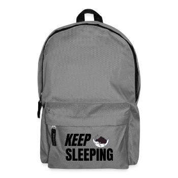 Keep Sleeping - Texte humoristique pour pyjama - Sac à dos - gris éléphant - Devant