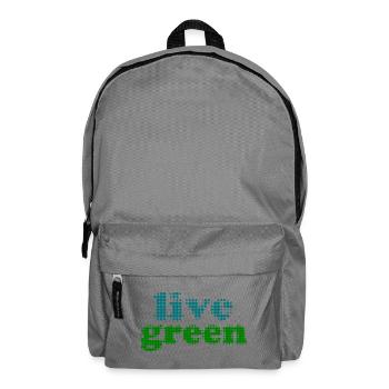 Live Green - Backpack - elephant grey - Front