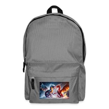 Le combat du feu et de la glace - Sac à dos - gris éléphant - Devant