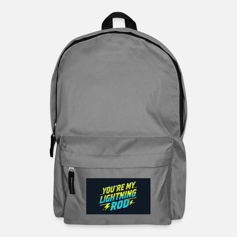 Du bist mein Blitzableiter - Rucksack - Mittelgrau
