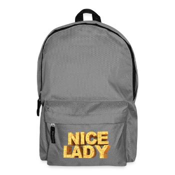 Nice Lady – Lettres monumentales dans le ciel - Sac à dos - gris éléphant - Devant