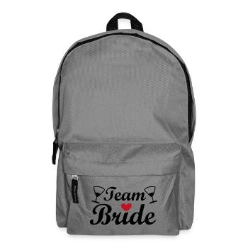 Équipe Mariée – Chemise de fête de jeune fille - Sac à dos - gris éléphant - Devant