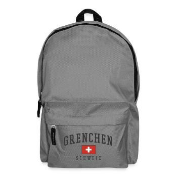 Emblème vintage Grenchen Suisse - Sac à dos - gris éléphant - Devant