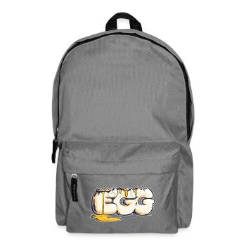 Egg, mot dessiné (2) - Sac à dos - gris éléphant - Devant