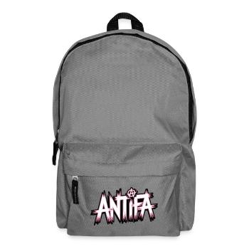 Antifa - Antifascist Merch - Backpack - elephant grey - Front