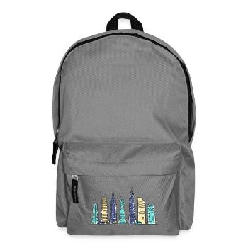 New York City Skyline Empir State Modern Art - Backpack - elephant grey - Front