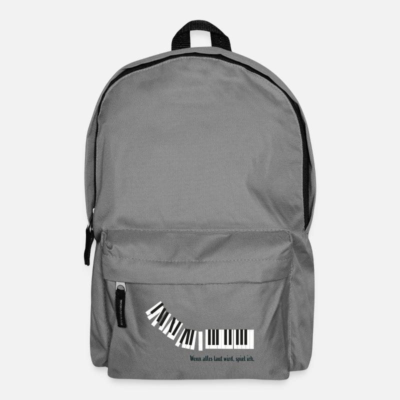 When everything gets loud, I play. - Backpack - elephant grey