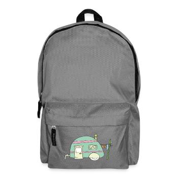 Rêve de camping-campeur pastel - Sac à dos - gris éléphant - Devant