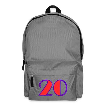 20. 20th ANNIVERSARY. 20 YEARS ANNIVERSARY. 20 YEARS. - Backpack - elephant grey - Front
