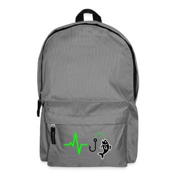 Angler Pulse Fish Silhouette - Backpack - elephant grey - Front