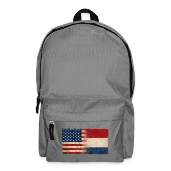 États-Unis, Hollande, Pays-Bas Drapeau Amitié - Sac à dos - gris éléphant - Devant