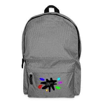Lebensfarben: Farbspritzer - Rucksack - Mittelgrau - Vorne