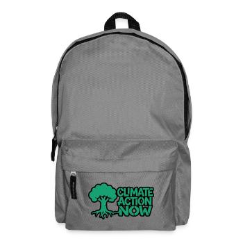 Arbre Racine Climat Logo de la nature - Sac à dos - gris éléphant - Devant