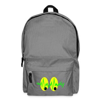 Pulsierende Augen Elektro Muster - Rucksack - Mittelgrau - Vorne