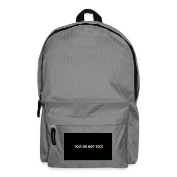 To Bitcoin or Not to Bitcoin - Rucksack - Mittelgrau - Vorne