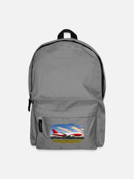 Königin des Himmels, Flugzeug - Rucksack - Mittelgrau