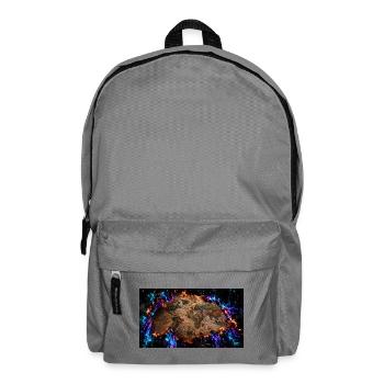 Die brennende Landkarte - Rucksack - Mittelgrau - Vorne