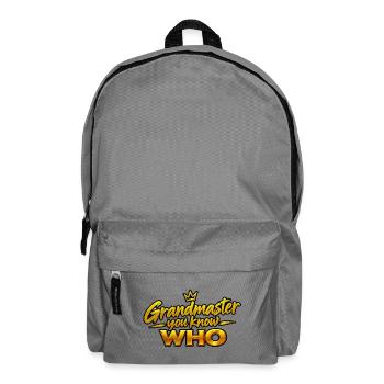 Großmeister Du weißt WER - Rucksack - Mittelgrau - Vorne