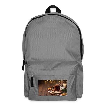 Rustikaler Glühweinzauber - Rucksack - Mittelgrau - Vorne