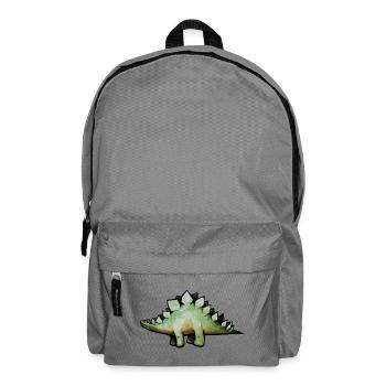 Smaragd-Stego in Aquarell - Rucksack - Mittelgrau - Vorne