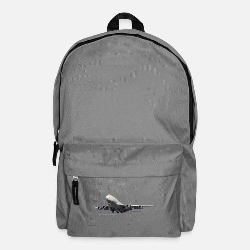 Passagierflugzeug - Rucksack - Mittelgrau
