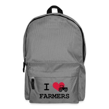 I Love Farmers - Rucksack - Mittelgrau - Vorne