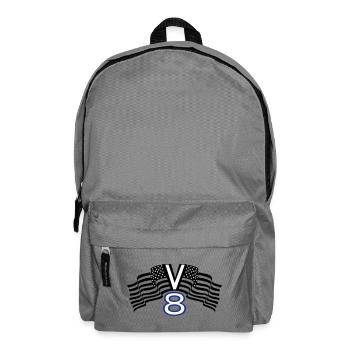 V8,Muscle-Car,Werkstatt,Garage,Auto,Tuning,USA(25) - Rucksack - Mittelgrau - Vorne