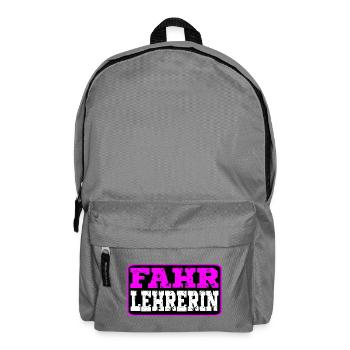 Geschenke für Fahrschullehrerin Fahrlehrerin - Rucksack - Mittelgrau - Vorne