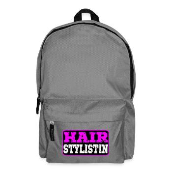 Hairstylistin Friseurin - Rucksack - Mittelgrau - Vorne