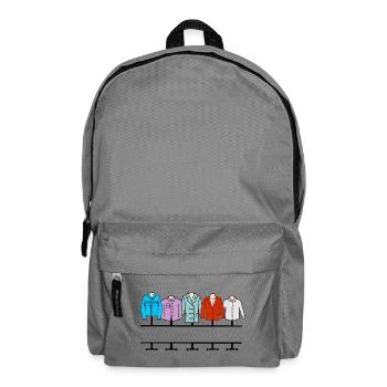 Clothing store men's standard mannequin - Backpack - elephant grey - Front