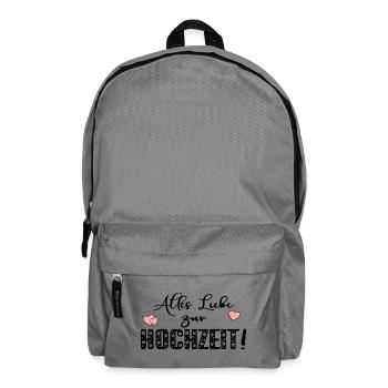 ALLES LIEBE ZUR HOCHZEIT - Rucksack - Mittelgrau - Vorne
