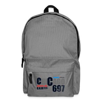 Chicago Streetwear Vintage Badge Design - Backpack - elephant grey - Front