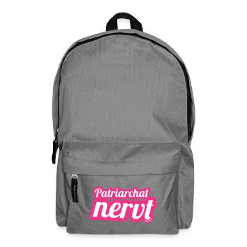 Le patriarcat est agaçant — Message féministe - Sac à dos - gris éléphant - Devant