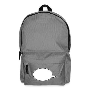 Speech Bubbles Comic Links - Backpack - elephant grey - Front